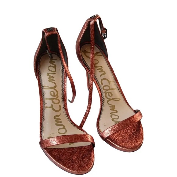 Sam Edelman Shoes - Sam Edelman Metallic Copper Heels